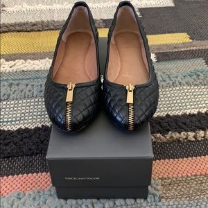 quilted leather flats